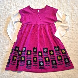 Tea Collection girls size 5 long sleeve dress mark on back of left arm storage